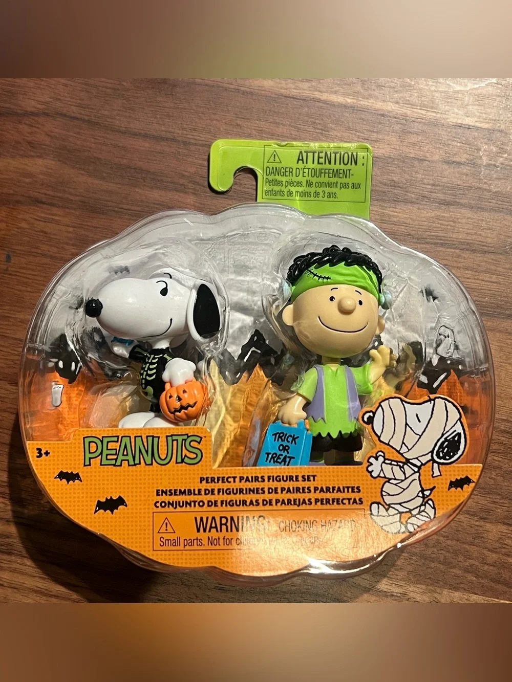 Peanuts Halloween Costume Figures - Green, Snoopy & Franklin